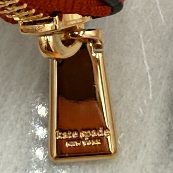 NWT Kate Spade Long Continental Zip Around Leather Wallet Taylor Autumn Oak - Picture 12 of 13